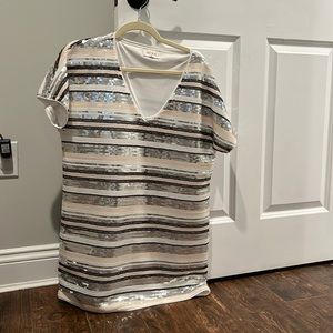 Sequin multi colored dress size medium. Worn once for a short amount of time